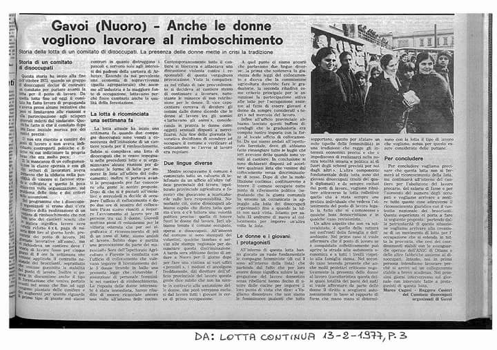 Le Donne di Gavoi 1977