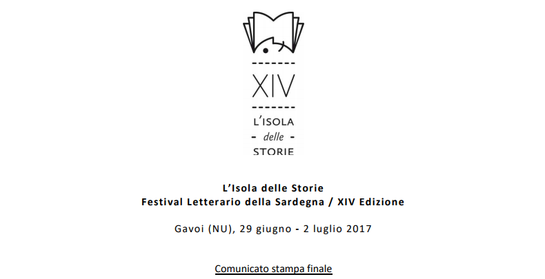 Comunicato stampa finale del Festival letterario della Sardegna – Isola delle storie 2017