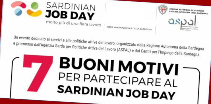 SARDINIAN JOB DAY 2018 – MERCOLEDI’ 17 GENNAIO ALLE ORE 16,00 –