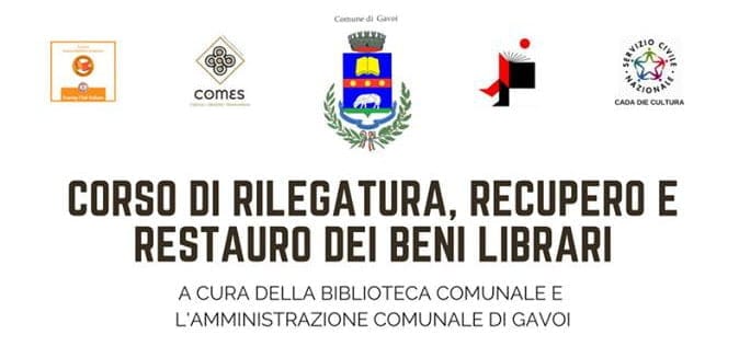 CORSO DI RILEGATURA, RECUPERO E RESTAURO – Scadenza iscrizioni –