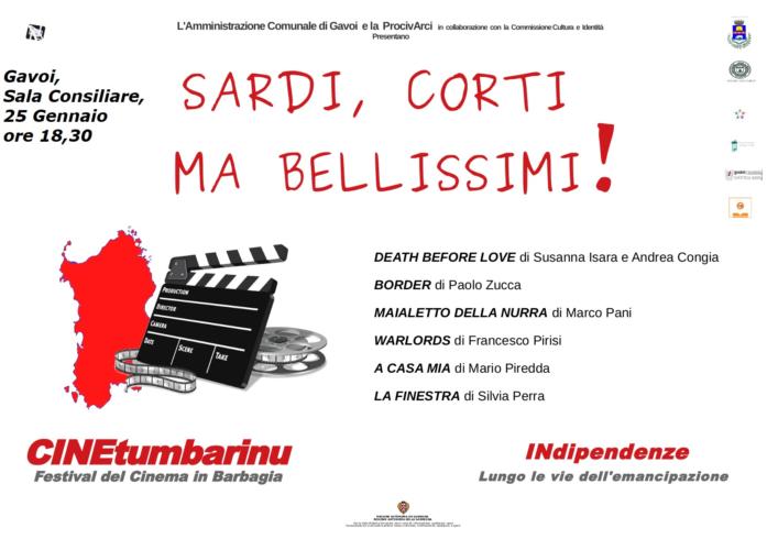 SERATA CONCLUSIVA  CineTumbarinu – Venerdi 25 Gennaio – Gavoi