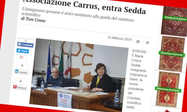 Associazione Carrus, entra Chiara Sedda