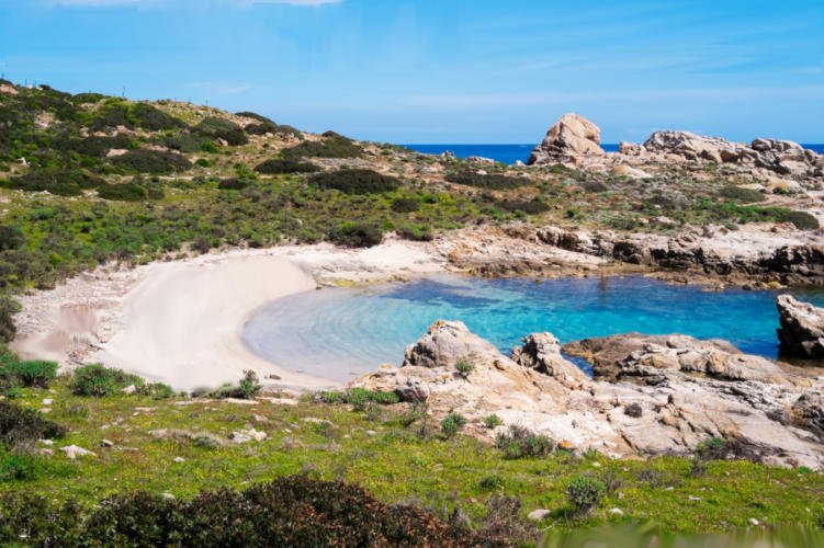 Ragazzi di Gavoi all'Asinara-cala_sabina