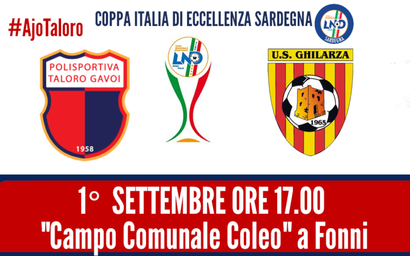 TALORO – GHILARZA DI COPPA ITALIA A FONNI