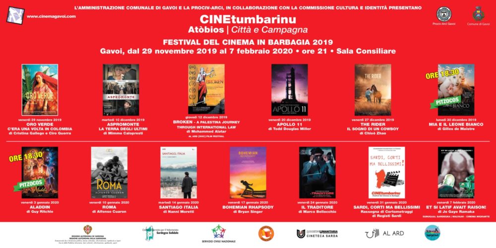 VENERDI PARTE IL CineTumbarinu 2019