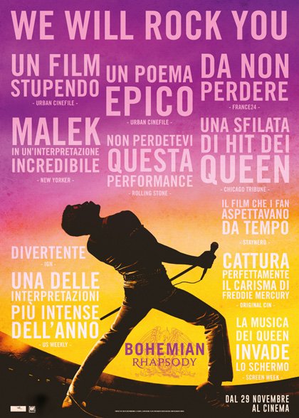 BOHEMIAN RHAPSODY Regia di Bryan Singer – VEN. 17 GENN. 2020 –