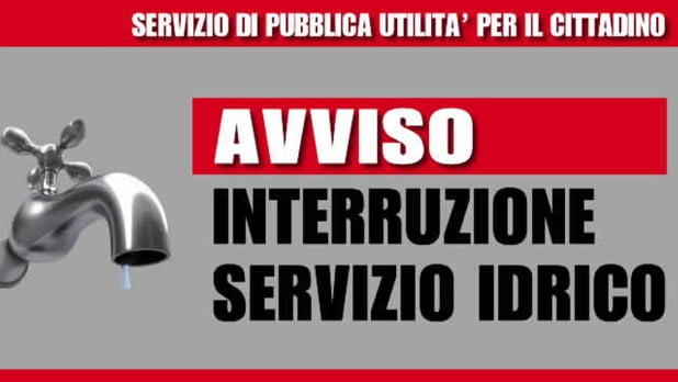 SOSPENSIONE DELL’EROGAZIONE DELL’ACQUA IN TUTTO L’ABITATO DEL COMUNE DI GAVOI