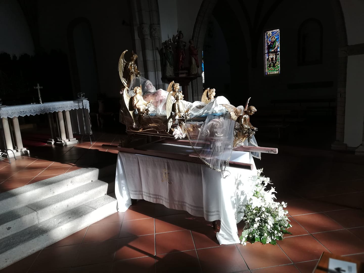 MARIA ASSUNTA ESPOSTA NELLA CHIESA DI SAN GAVINO A GAVOI