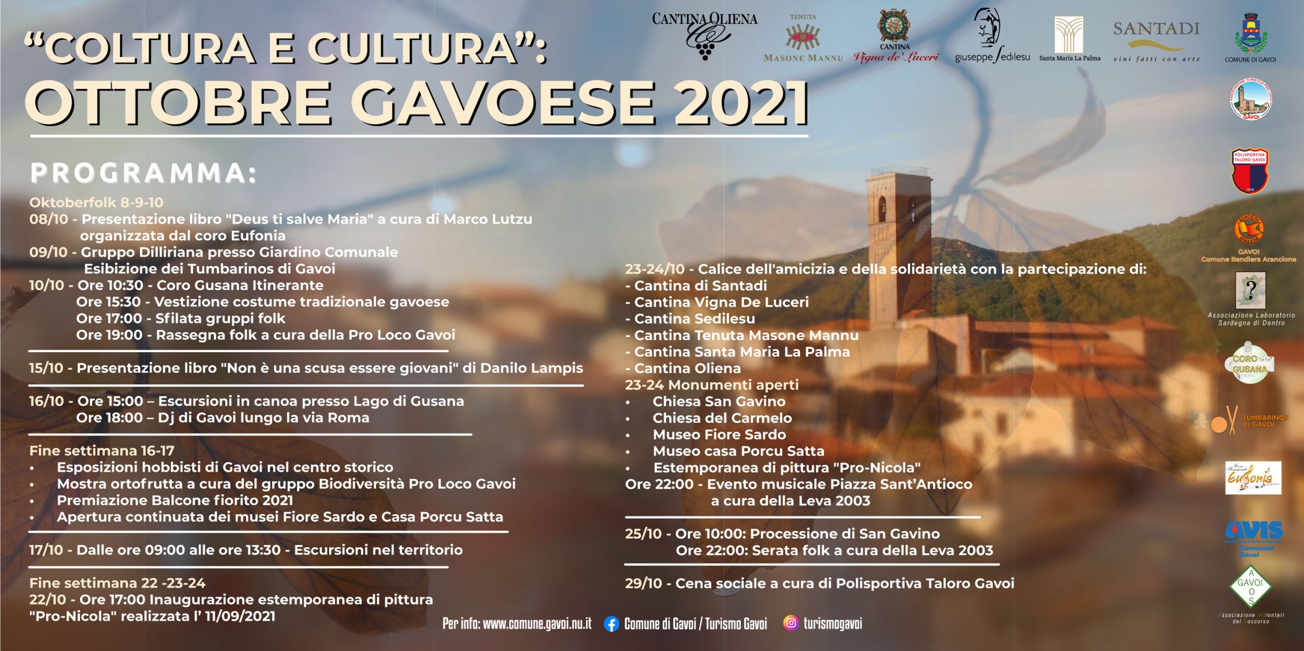 OTTOBRE GAVOESE 2021| COLTURE E CULTURE A GAVOI