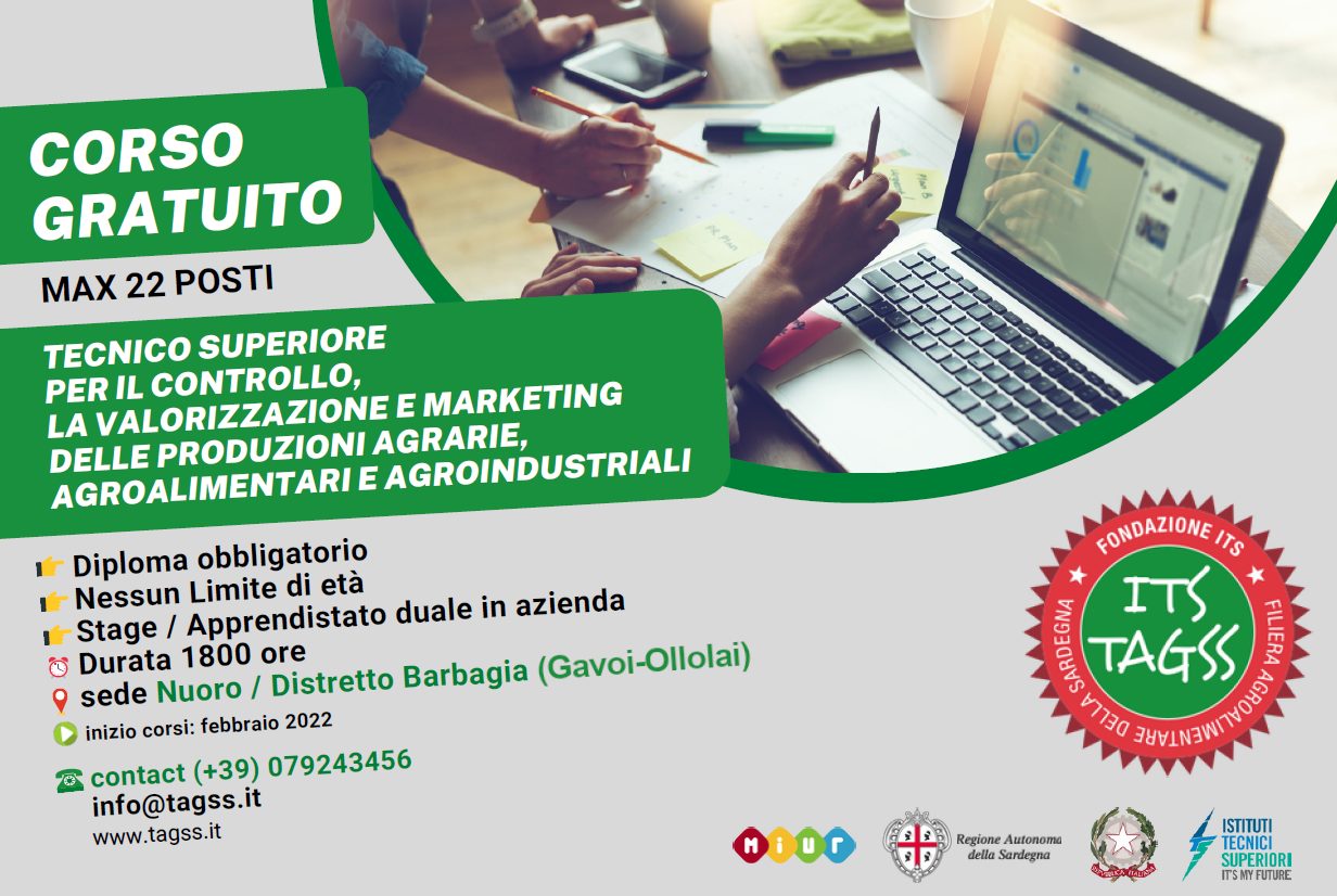 A Gavoi un corso post diploma per esperti di controllo e marketing dei prodotti