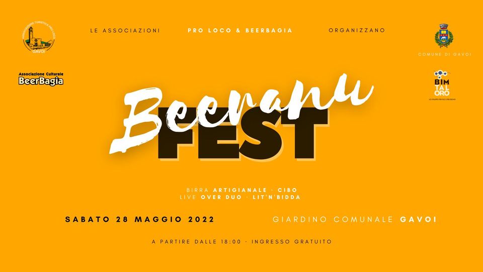 BEERANU Fest Sabato 28 Maggio a Gavoi