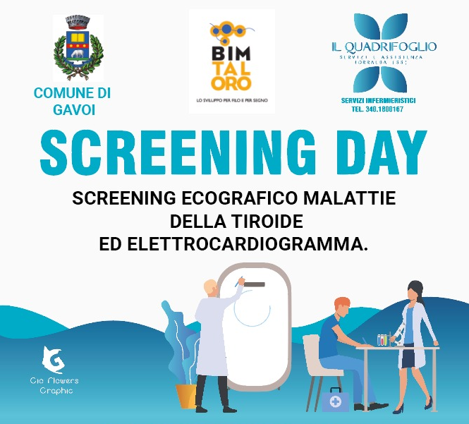 PROGETTO “SCREENING DAY” DA OGGI É  POSSIBILE PRENOTARE