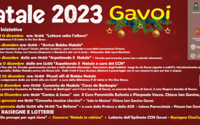 IL PROGRAMMA COMPLETO DELLE FESTIVITÀ DI NATALE E FINE ANNO A GAVOI