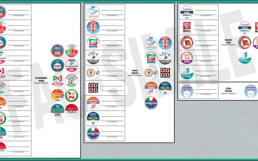 Elezioni Regionali Sardegna 2024 “COME SI VOTA”