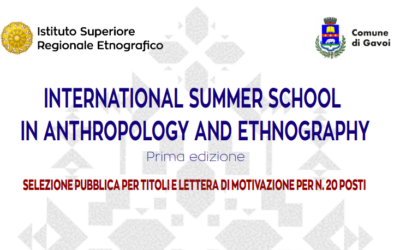 “Summer School in Antropologia ed Etnografia dal 23 al 28 giugno a Gavoi