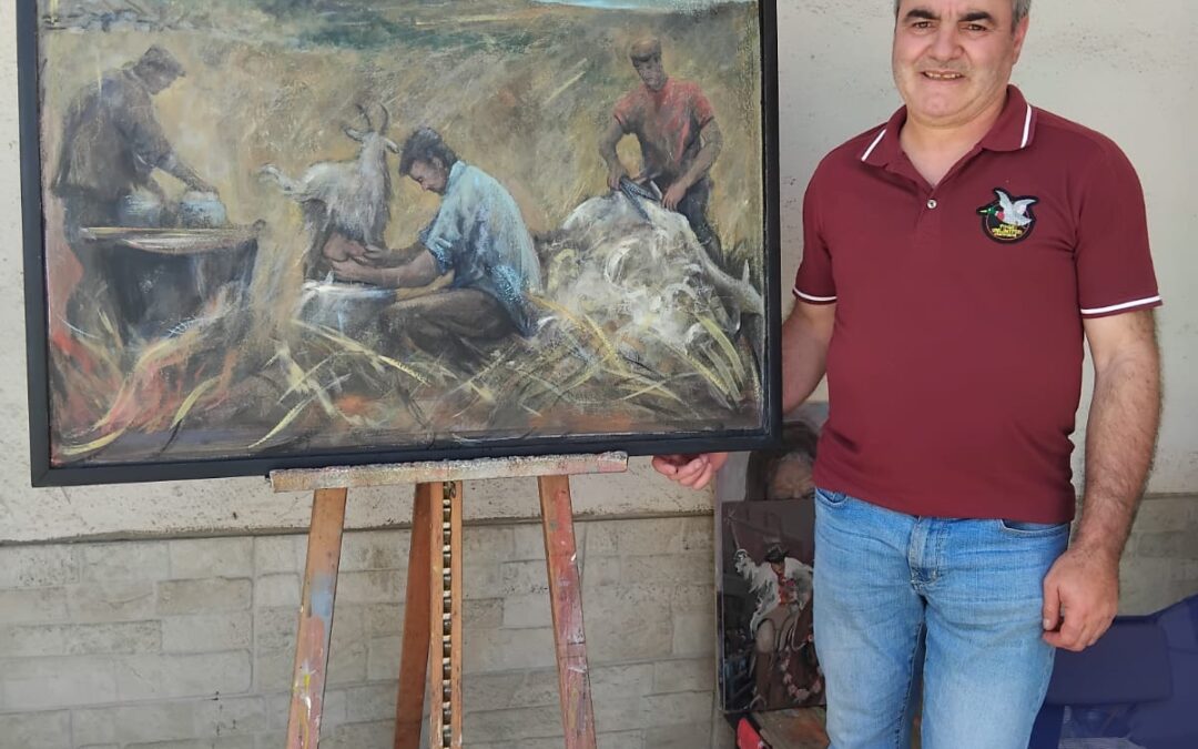 Estemporanea di Tertenia: tra Tradizione e Innovazione riconoscimento per Sandro Marchi di Gavoi