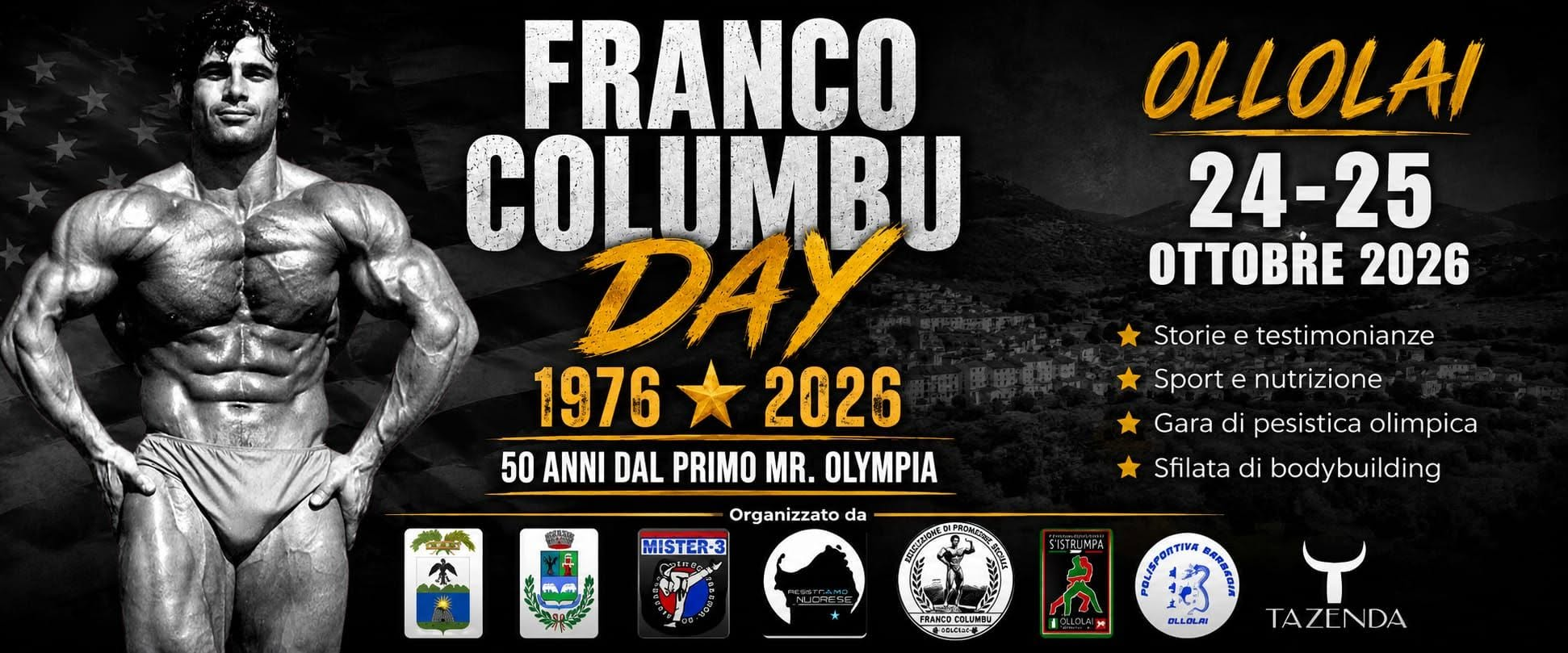Franco Columbu Day a Ollolai